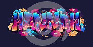 Hannah - Graffiti Styled Urban Street Art Tagging Name Design