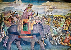 Hannibal in Italy - fresco, Capitoline Museum