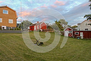 Hano, Sweden, Island, Baltic sea, directions, sailor lawn with anchor