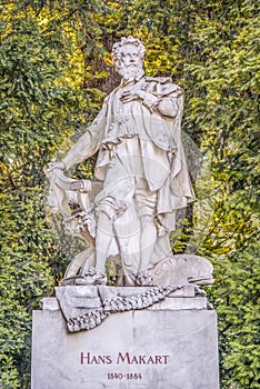 Hans Makart bust in Stadtpark, Vienna