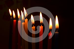 Hanukah candles