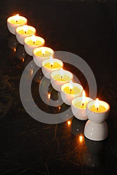 A hanukkah candelabrium