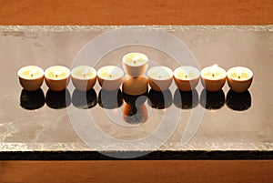 A hanukkah candelabrium