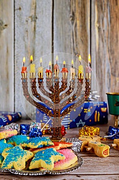 Hanukkah Candles, Jewish Holidays photo