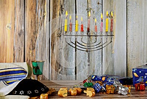 Hanukkah Candles, Jewish Holidays photo