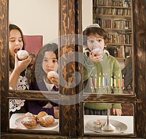 Hanukkah celebration