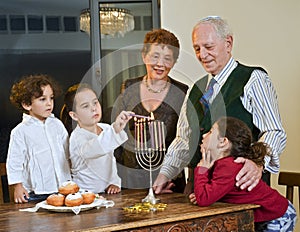 Hanukkah celebration