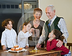 Hanukkah celebration