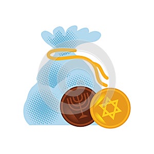 hanukkah chocolate coins photo