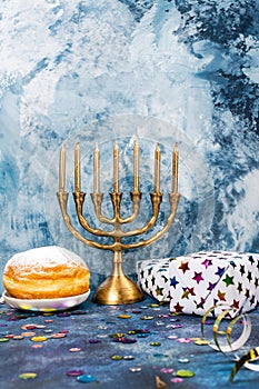 Hanukkah festive background