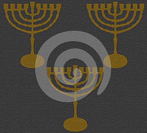 Hanukkah Gold Menorah Hanukkiah Chanukah Vintage Texture Hanukkah Gray 2023