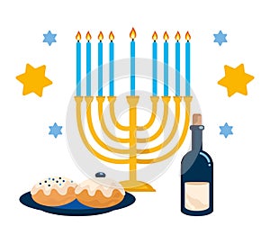 hanukkah jewish celebration photo