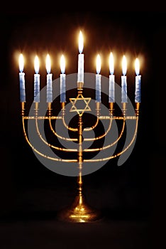 Hanukkah Menorah photo