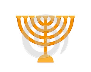 Hanukkah menorah, jewish holiday candelabrum