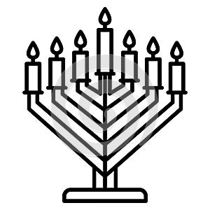 Hanukkah Menorah Vector Illustration