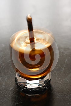 A Hanukkah spinning top.