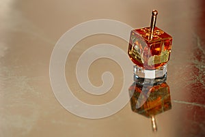 A Hanukkah spinning top.