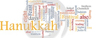 Hanukkah word cloud