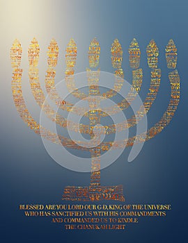 Hanukkiah light the Lights on Chanukkah