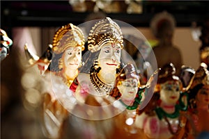 Hanuman an ardent devotee of Rama, A display of dolls, Golu festival navaratri.
