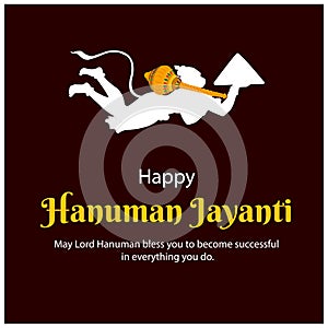 Happy Hanuman Jayanti Creative Vector Illustrations photo