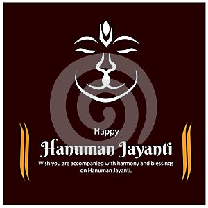 Happy Hanuman Jayanti Creative Vector Illustrations photo