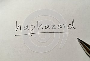 Haphazard photo