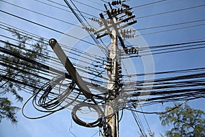 Haphazard wires photo