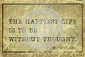 Happiest life Sophocles