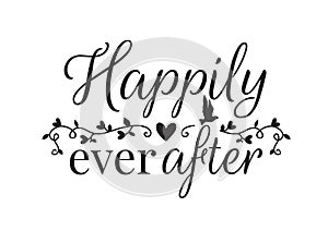 Wall Decals, Happily Ever After, Wording Design photo