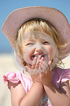 Happiness at the beach photo