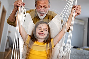 Happiness family love fun grandparent grandchild concept