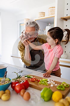 Happiness family love fun grandparent grandchild concept