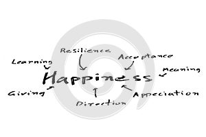 Happiness mind map