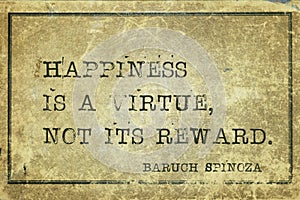 Happiness is Spinoza