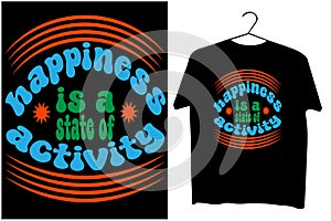 happiness vector T-shart design