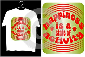 happiness vector T-shart design