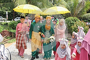 Happiness wedding moment