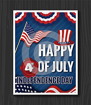 Happy 4th OF JULY INDEPENDENCE DAY Greeting Card