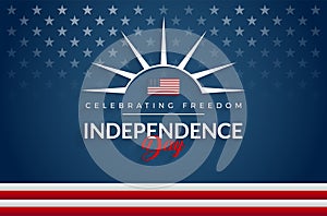 Happy 4th of July Independence Day USA flag background