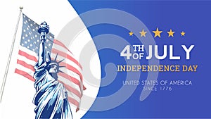 Happy 4th of July USA independence day greetings.