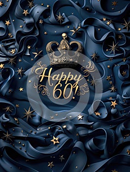 Happy 60th: a celebratory message commemorating six decades of life's journey, filled with gratitude, love, and