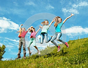 Happy active children