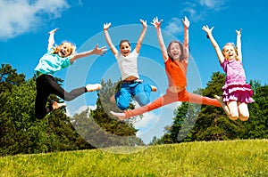 Happy active children