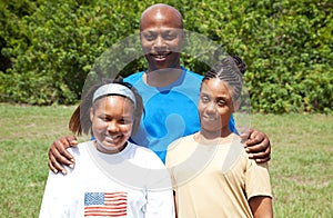 Happy African-American Family