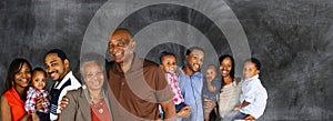 Happy African American Family