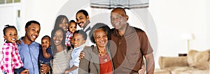 Happy African American Family