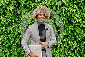 Happy Afro Business Man Portrait