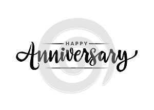 Happy Anniversary calligraphy hand lettering photo