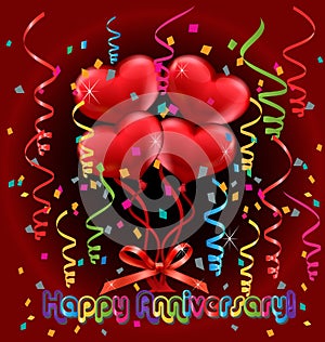 Happy Anniversary card vector